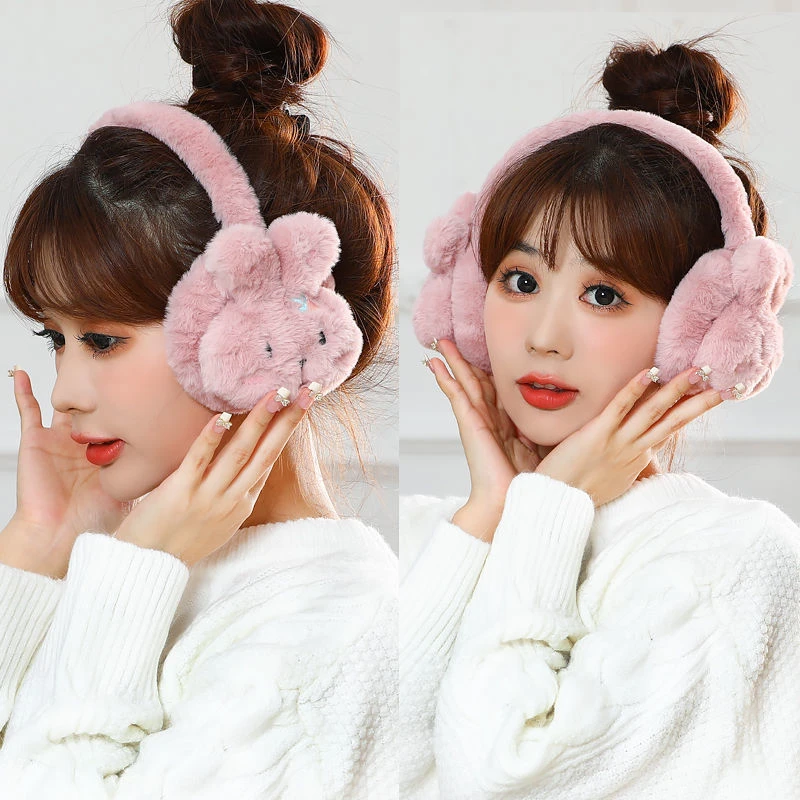 防风护耳套耳朵套耳包冬天毛绒耳罩冬季后戴式保暖耳捂女士加厚大