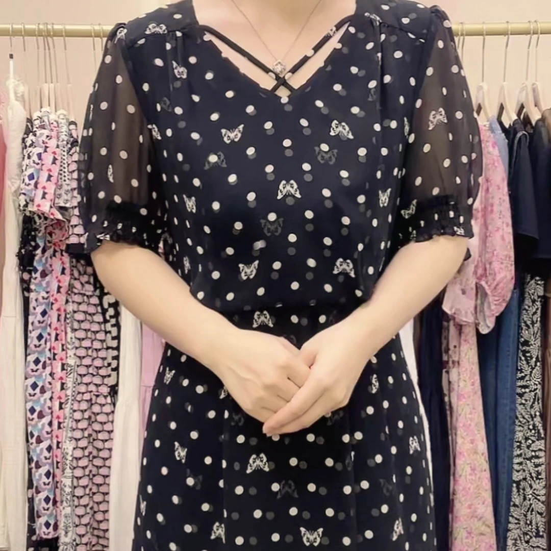 【YS1015】2024夏装新款时尚收腰显瘦连衣裙