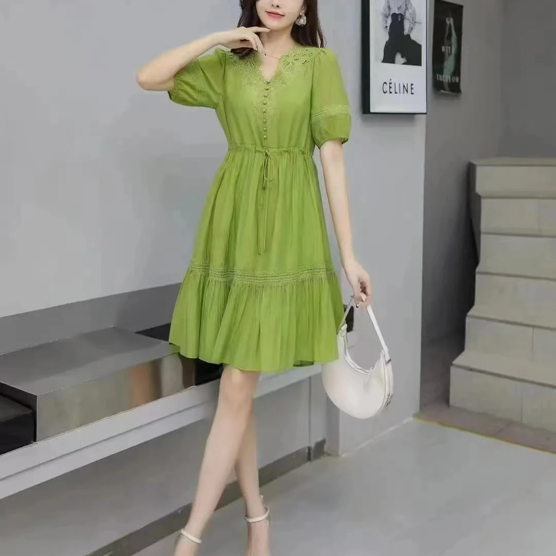 【YS128】夏装新款时尚收腰显瘦小个子连衣裙