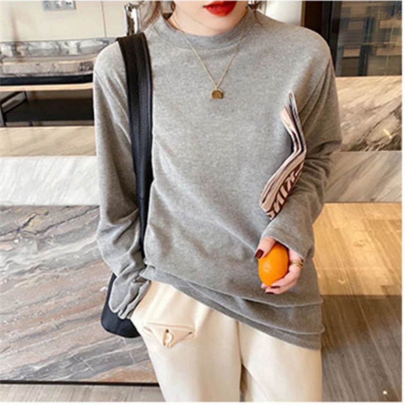 内搭纯棉T恤春季哺乳期外出辣妈春秋款上衣服薄款打底衫外穿春装