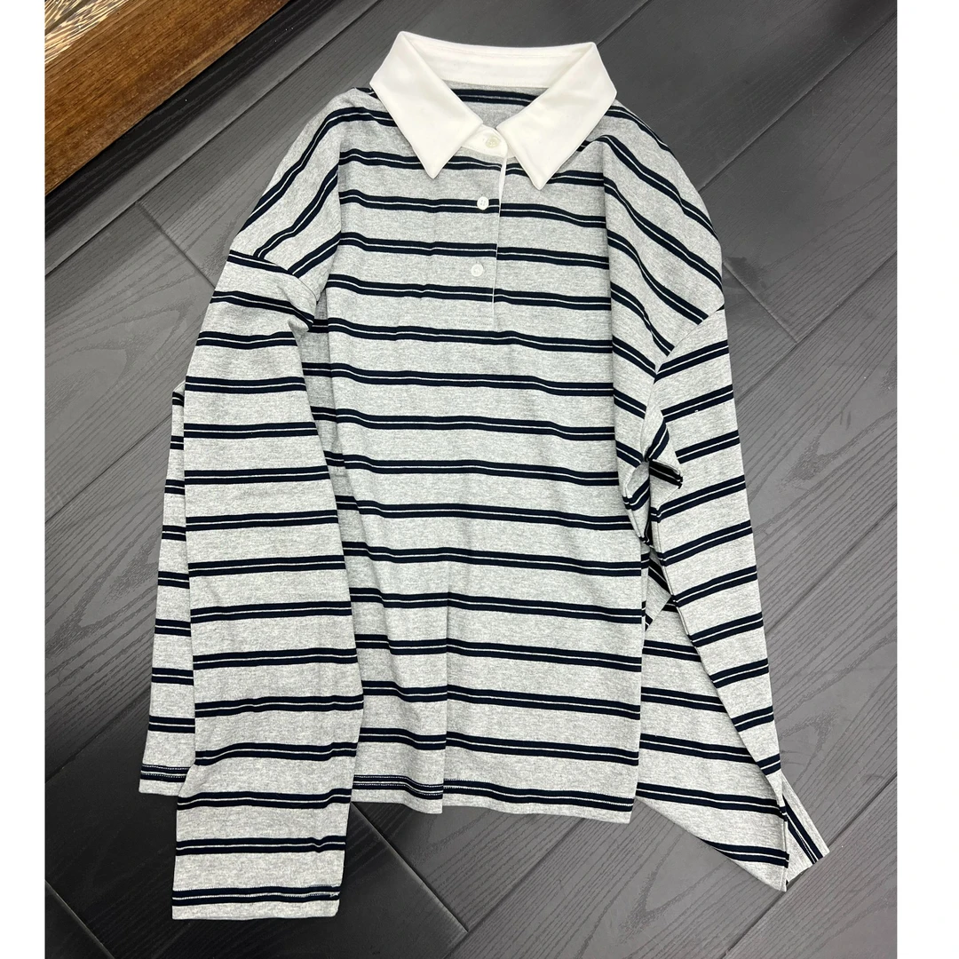 【Azlg】特 跑单永久小黑屋  条纹立领卫衣31338