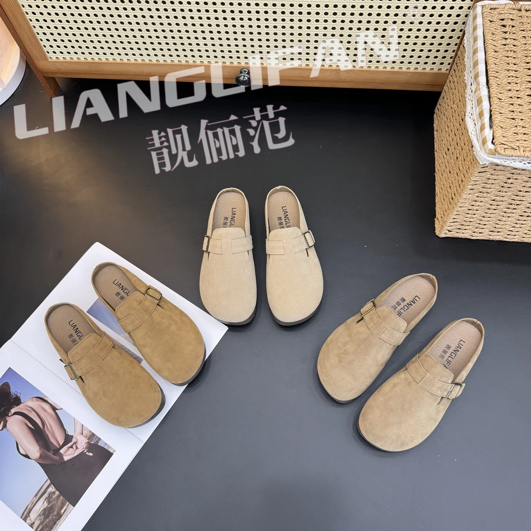 【卡芙琳 shoes】勃肯鞋女包头半拖鞋女夏季外穿新款鞋子厚底增高