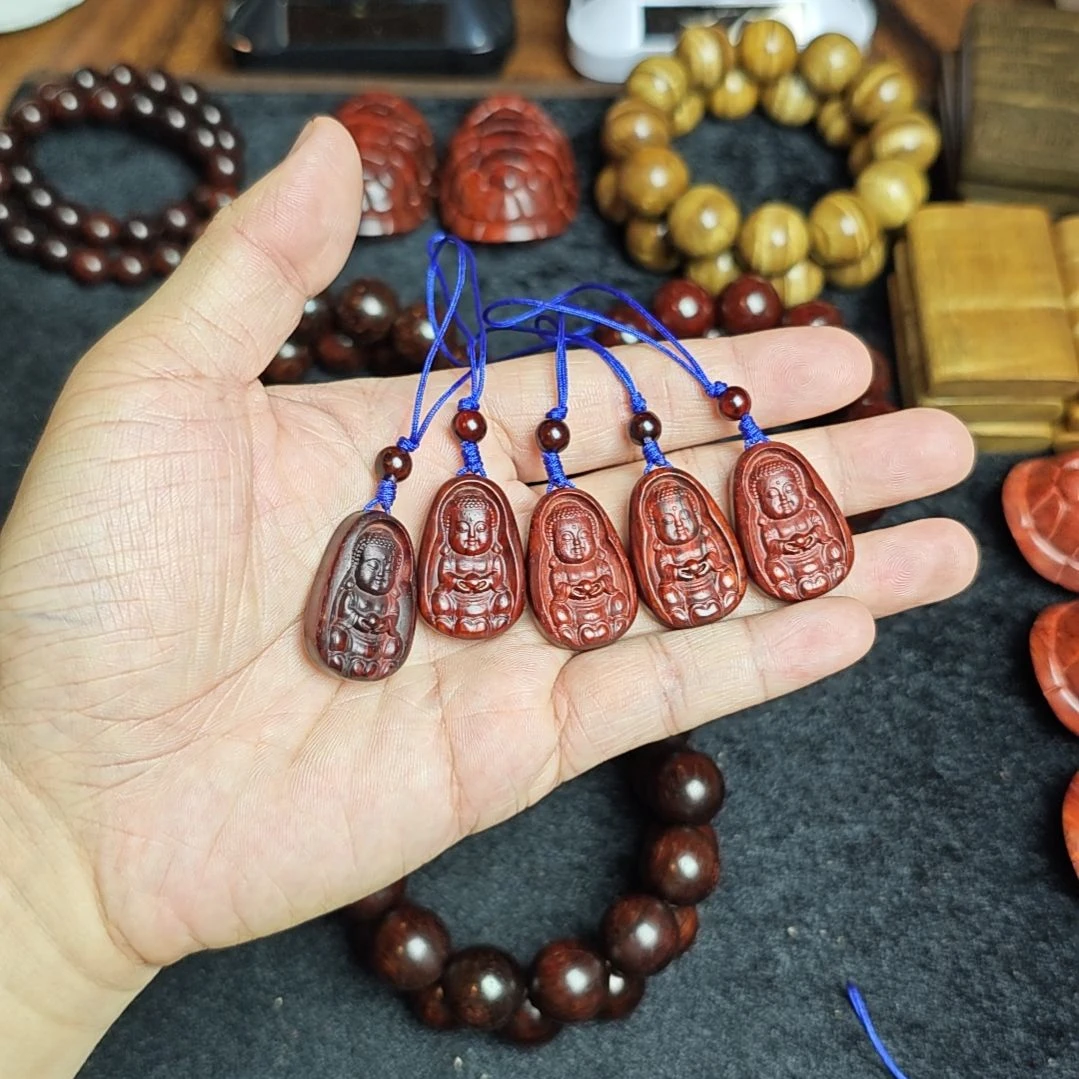 檀香紫檀（小叶紫檀）小叶紫檀高油密宝宝佛挂饰