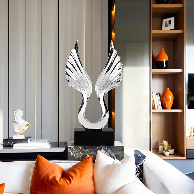 现代简约抽象高档大展宏图家居送礼客厅电视柜酒柜玄关装饰品摆件