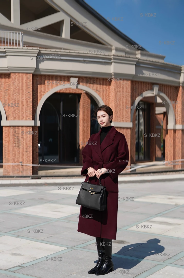 双面羊绒澳洲羊毛大衣气质毛呢秋冬冬季时尚