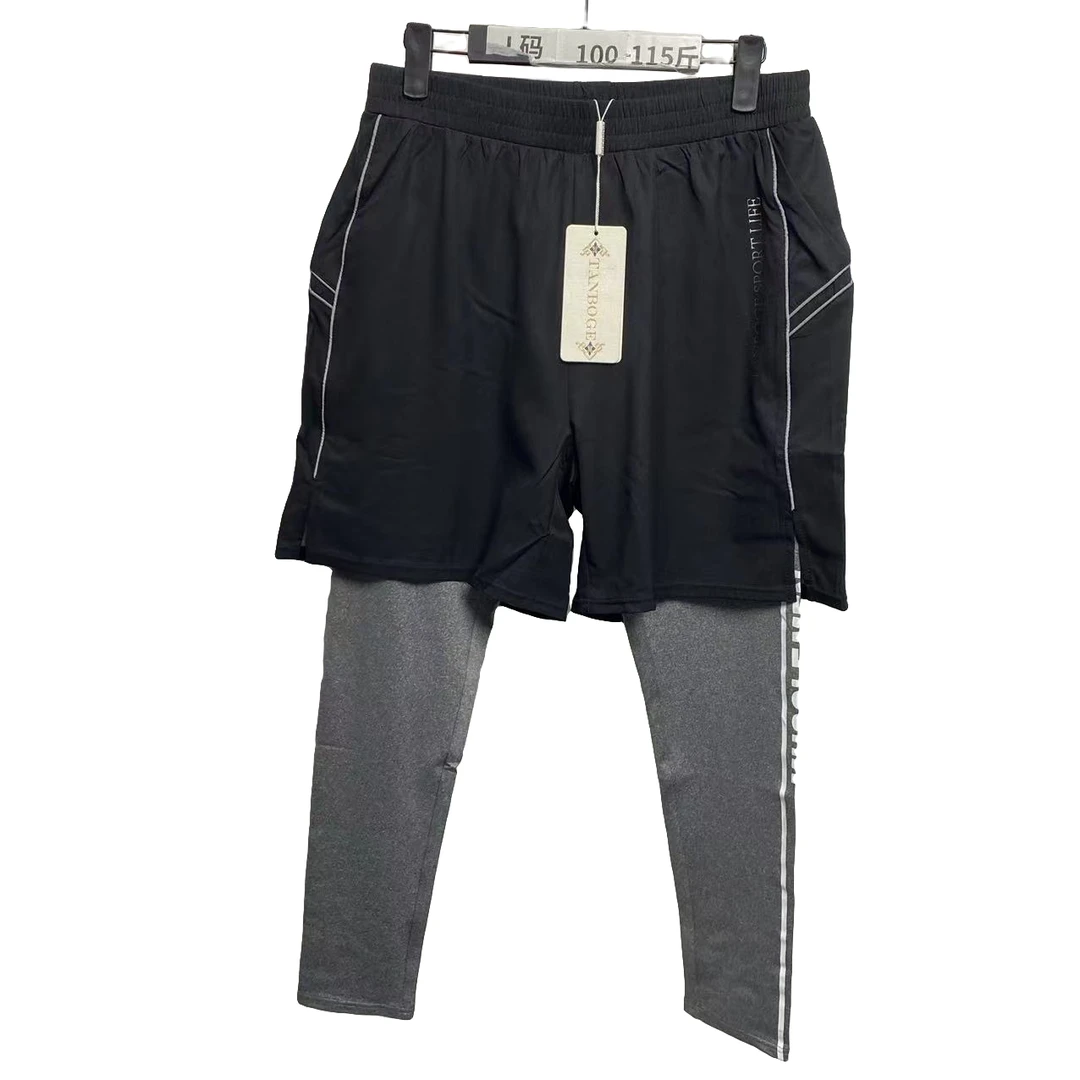 mft-01添波奇紧身运动裤假两件男款