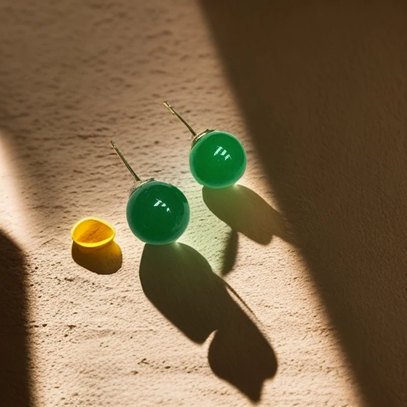 翡翠耳钉（多样发其一）A180