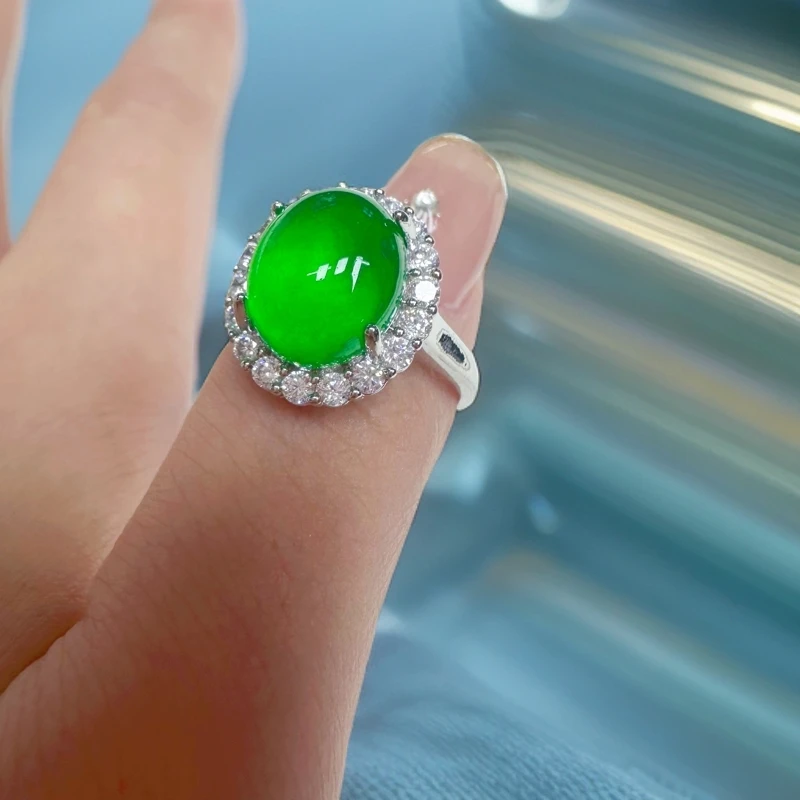 翡翠戒指3克拉镶嵌款（多样发其一）A178