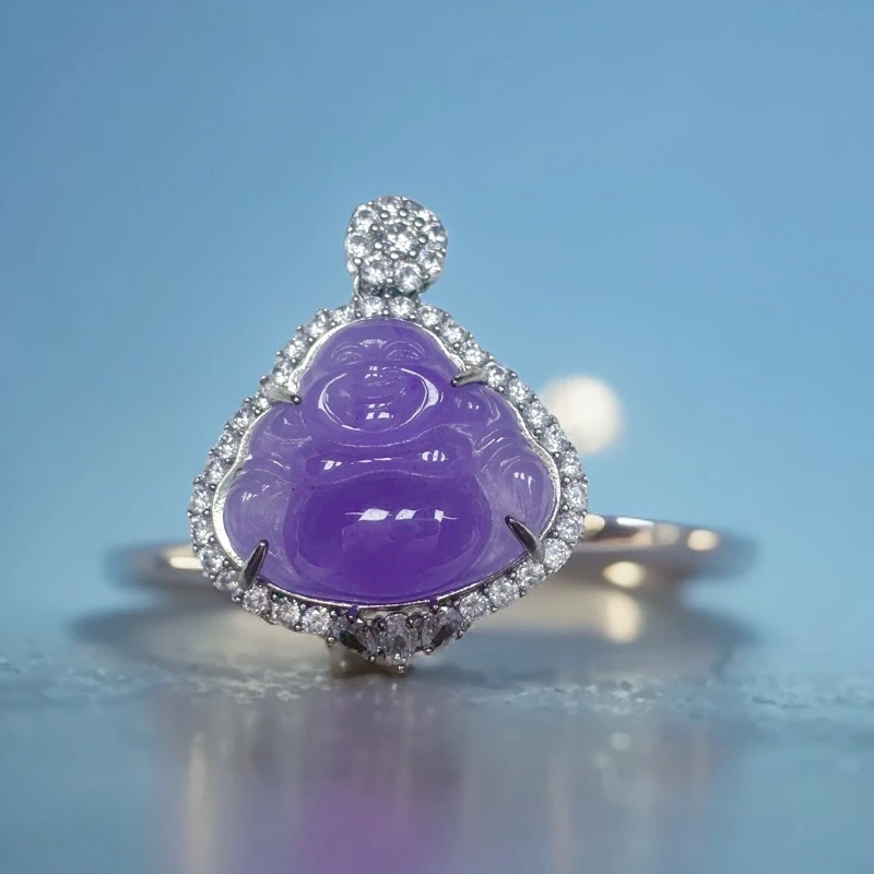 翡翠佛公镶嵌吊坠（多样发其一）A119