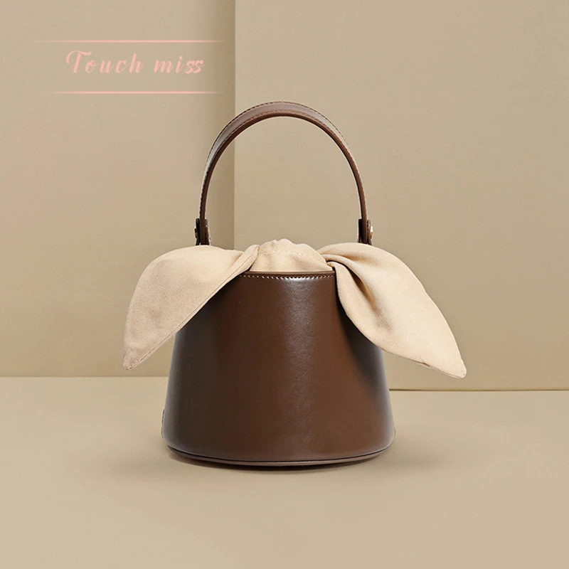 TOUCH MISS时尚百搭包包水桶包小众设计单肩斜挎女包2026新款潮