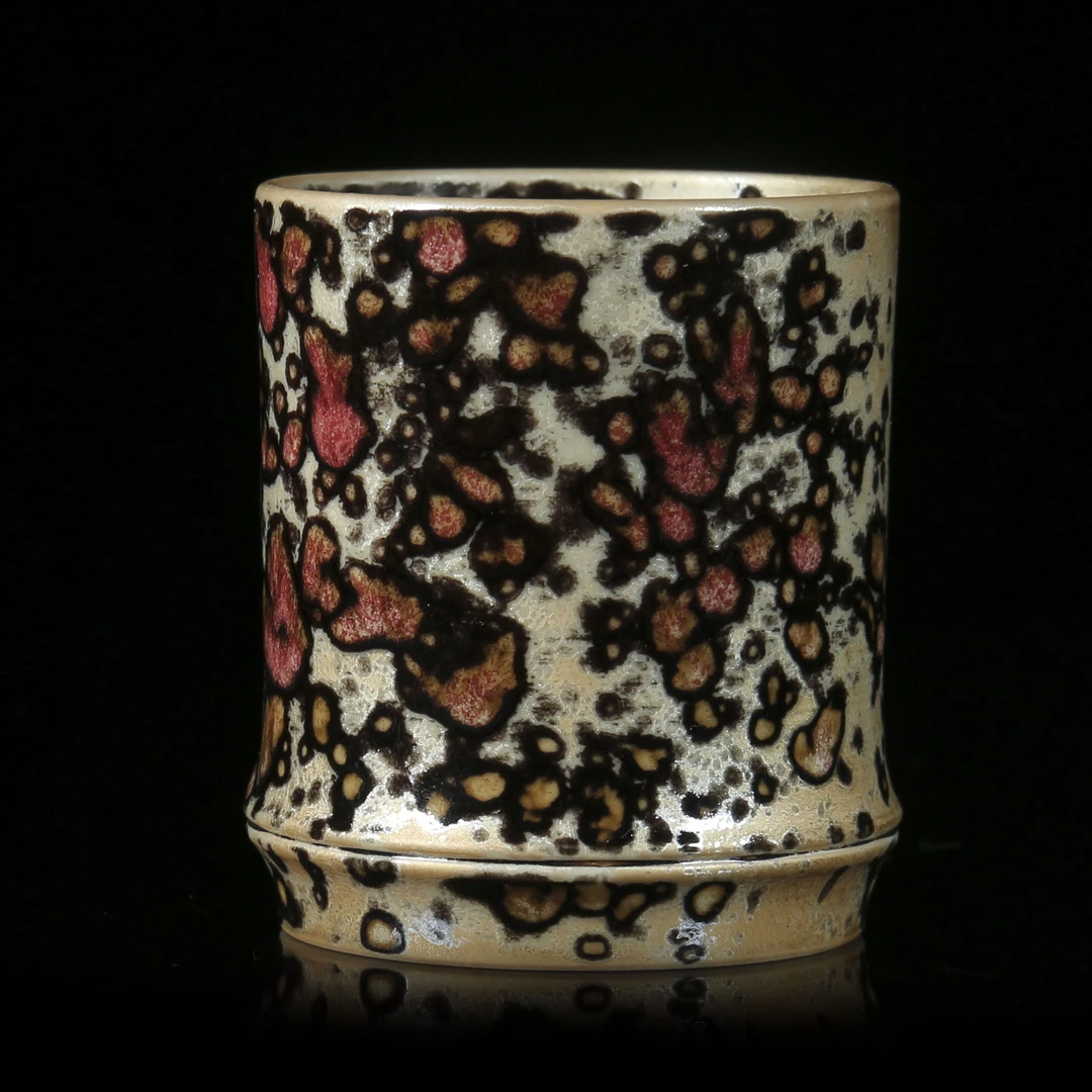 【珊珊专属】柴房陶瓷｜柴烧斑鹿系列竹节杯 柴烧每只都不同