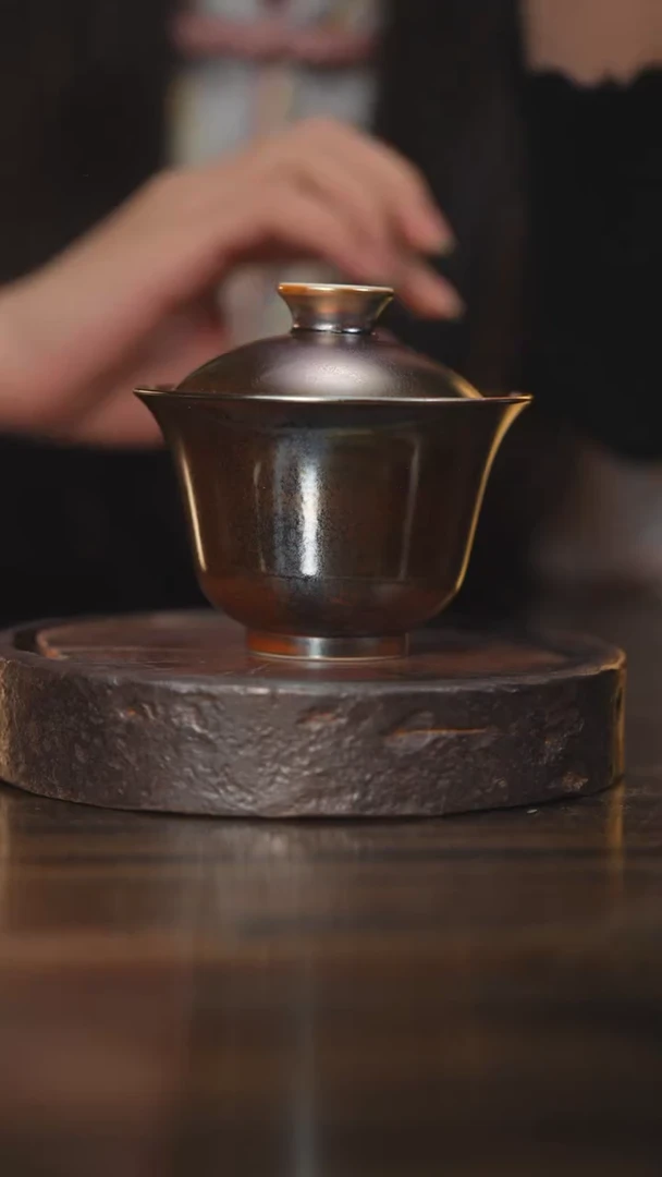 【闪购商品】杯74柴房陶瓷原创窑宝盖碗一物一拍