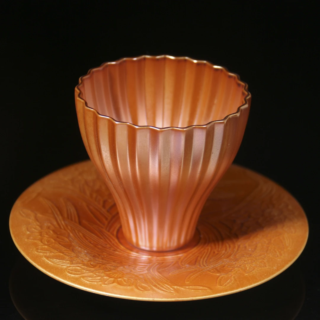 柴房柴烧陶瓷 | 原创｜金红花神套组