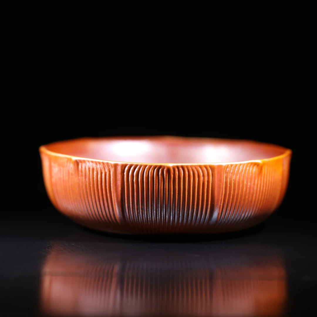 【老杨严选】柴房小号金莲花水盂，因柴烧特性每一只不同