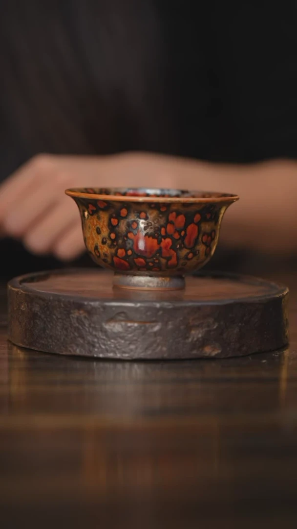 【闪购商品】杯48柴房陶瓷丨斑鹿压手杯