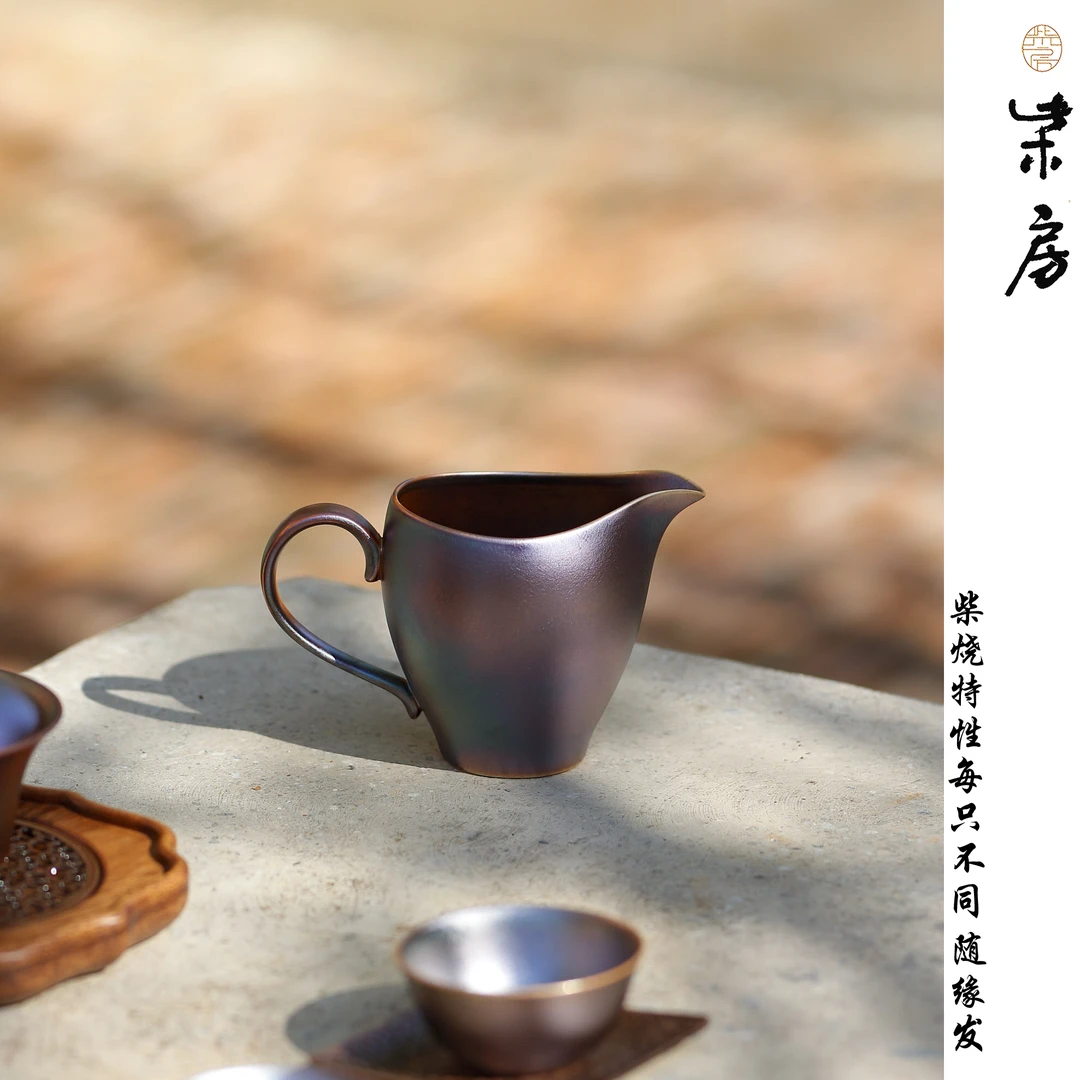柴房柴烧陶瓷 | 原创｜窑宝系列银竹公道杯  茶道茶周边