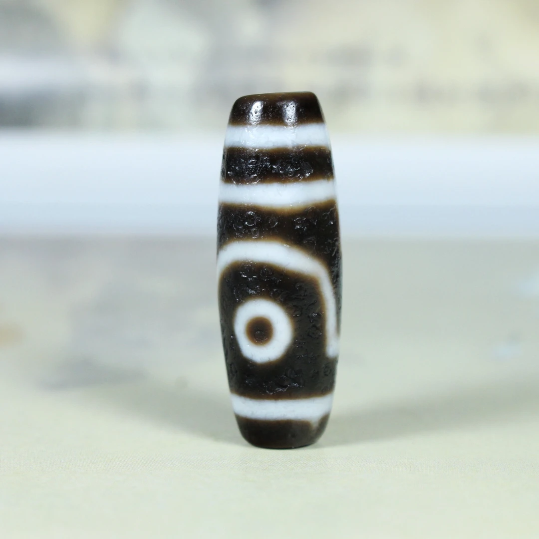 玛瑙两眼珠珠 马蹄纹油润珠珠