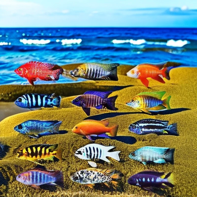 热带观赏鱼三湖慈鲷自然发色鱼孔雀岩栖六间小丑勾鼻热带鱼