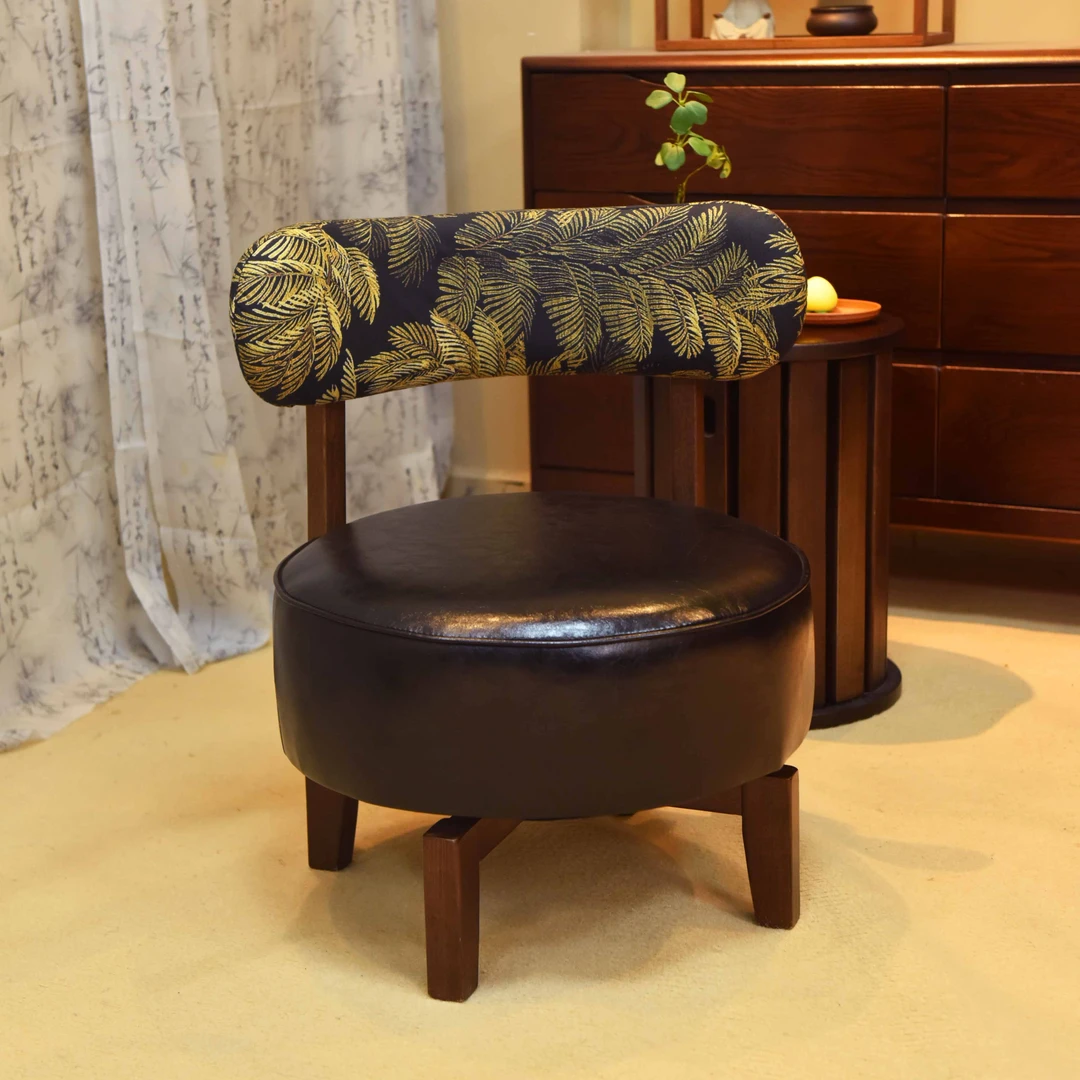 【旋转沙发】实木新中式懒人椅沙发椅阳台休闲椅卧室客厅椅