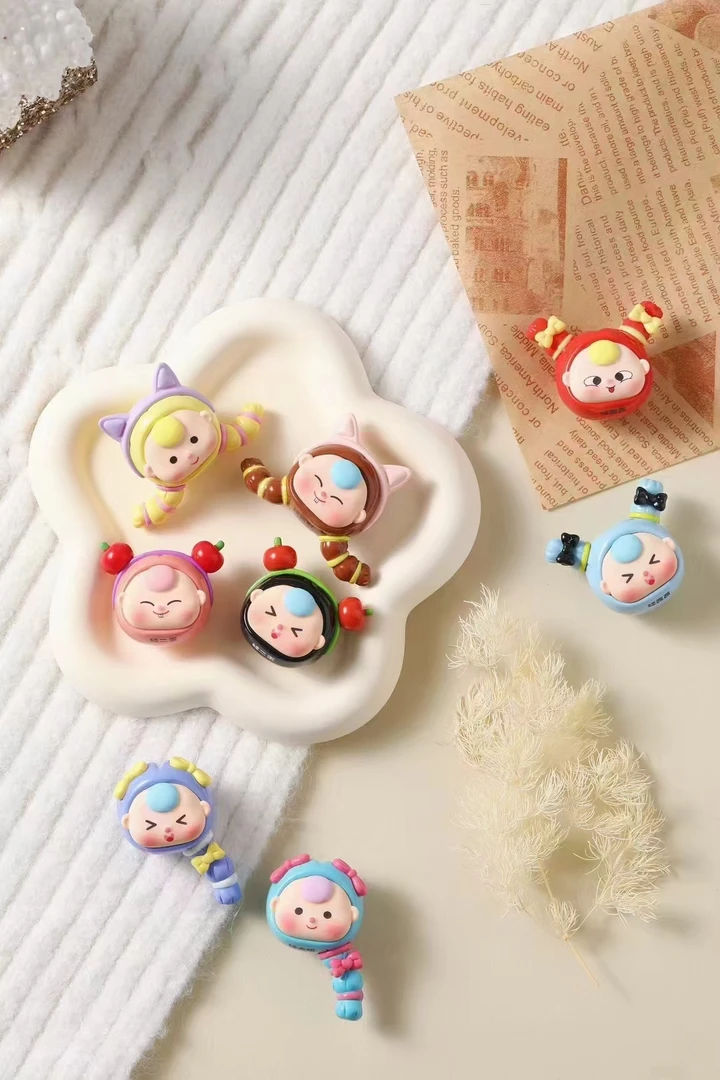 【拆盒】娃三妹冰箱贴萌粒潮玩手办