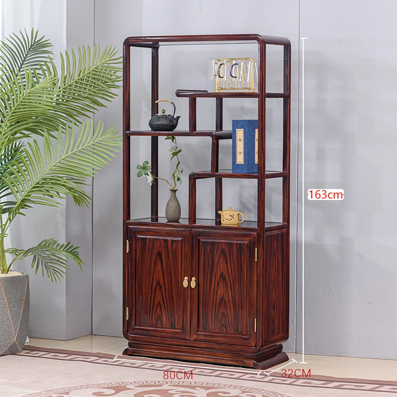 南美黑酸枝木博古架实木收藏品架