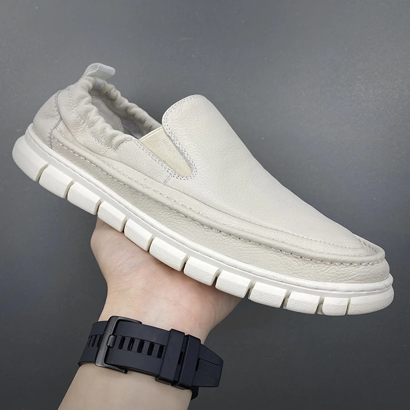 断码【头层牛皮】真皮男式休闲男四季款皮鞋软底软面