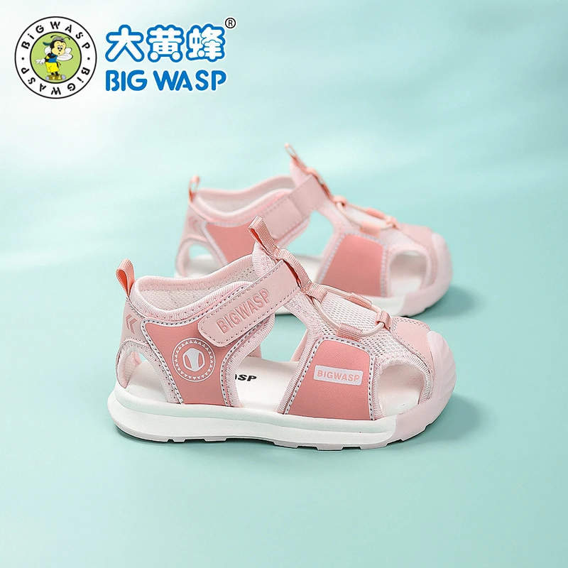 大黄蜂童鞋夏季新款凉鞋男宝宝鞋1到3岁婴童软底学步鞋机能鞋凉鞋
