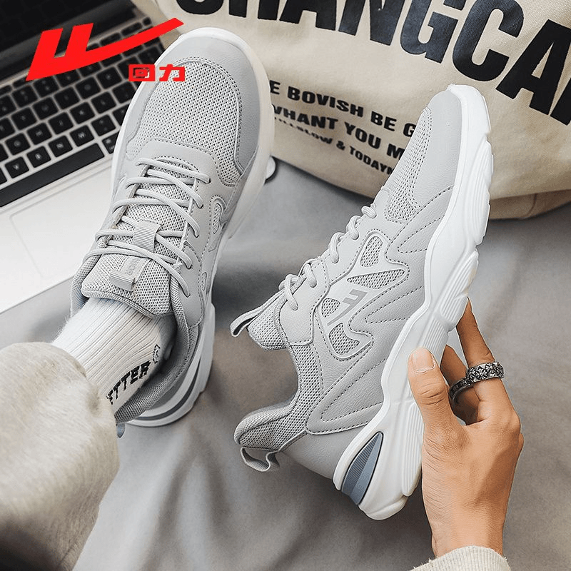 回力老爹男鞋2024夏季新款透气网面运动软底跑步轻便男士休闲潮鞋