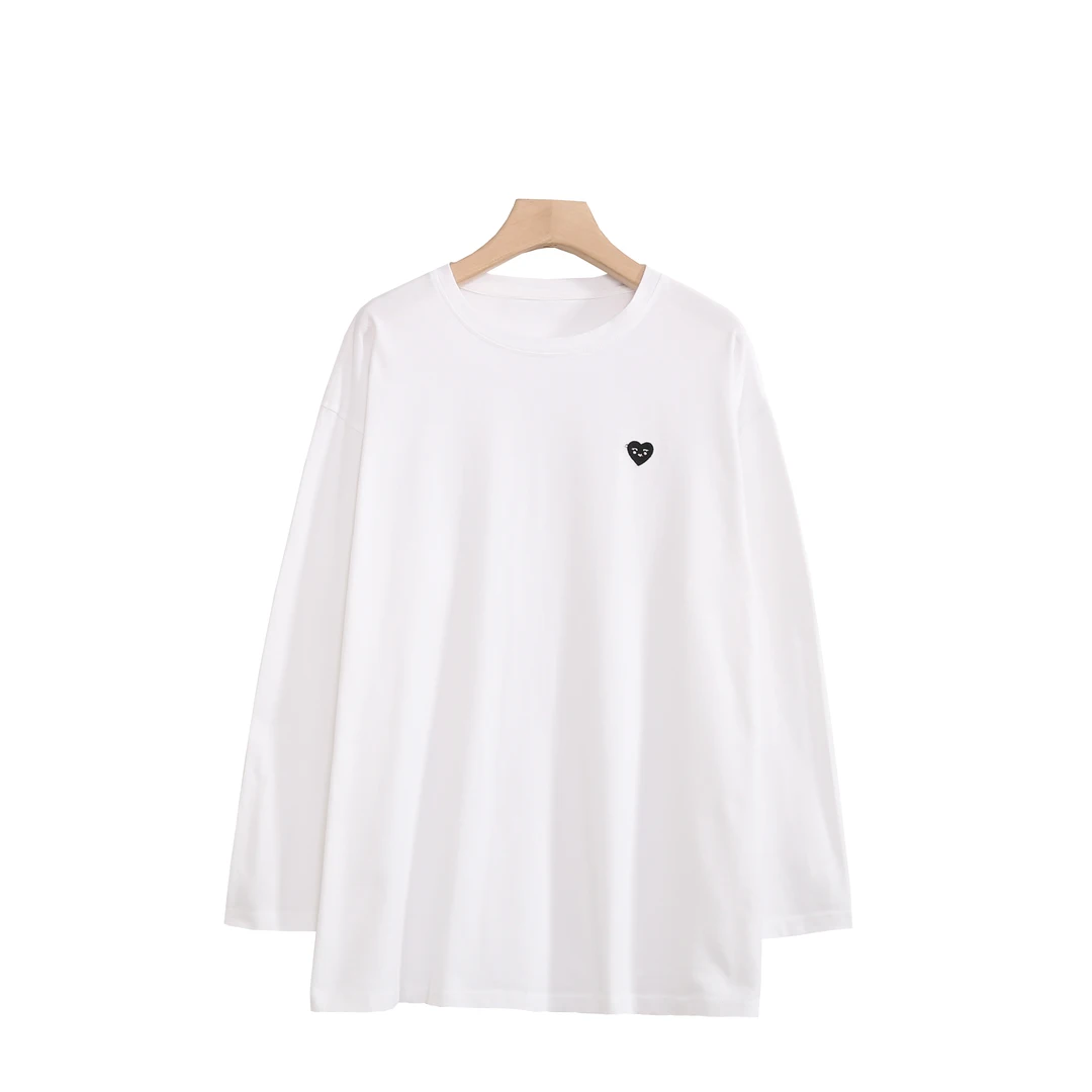 秋款新品白色长袖打底简约T恤9058长袖打底