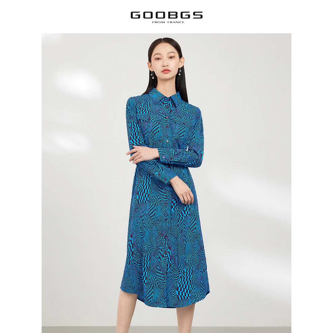 GOOBGSG2341566棋盘格连衣裙G2341566