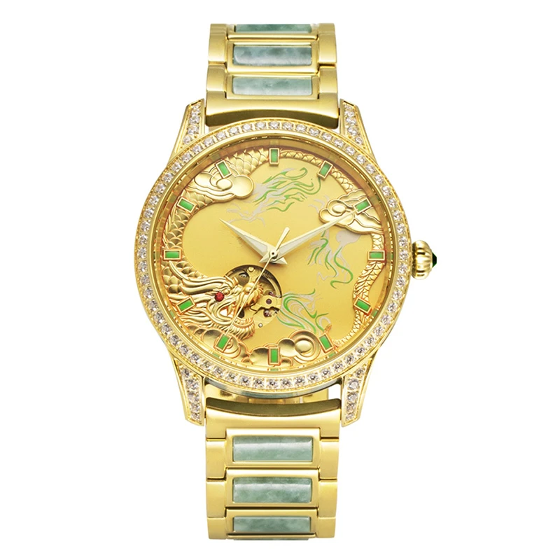 【安董补贴】【全国联保】【专柜正品】龙年五福临门典藏限量翡翠表