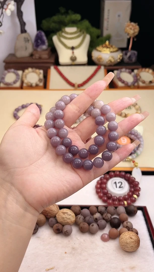 【闪购商品】菩提根/象牙果吊坠阿拉善圆珠梦幻双圈+赠品盘玩袋