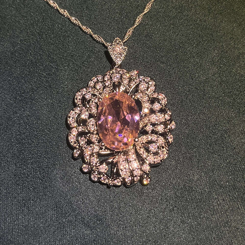 BC-33190-QM 时尚轻奢粉色吊坠