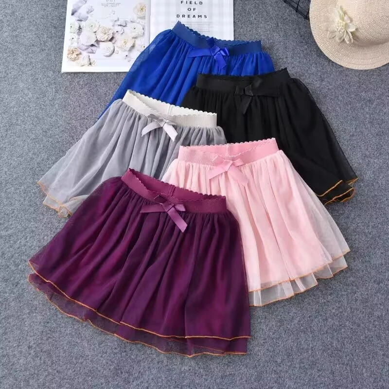 儿童短裙百褶裙女童半身裙纱裙2024新款小女孩洋气半裙女宝宝裙子