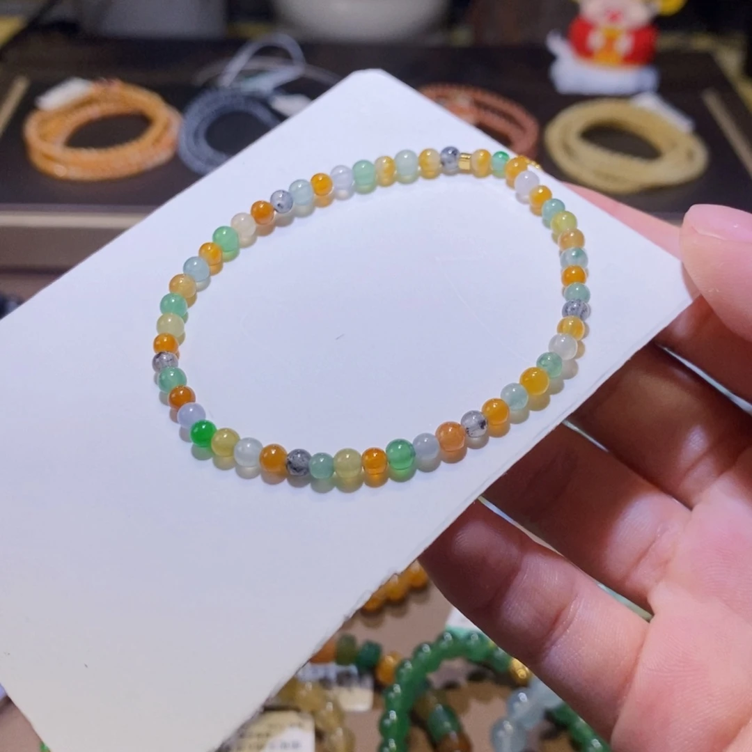 【闪购商品】翡翠手链未镶嵌多宝小米卡3.6