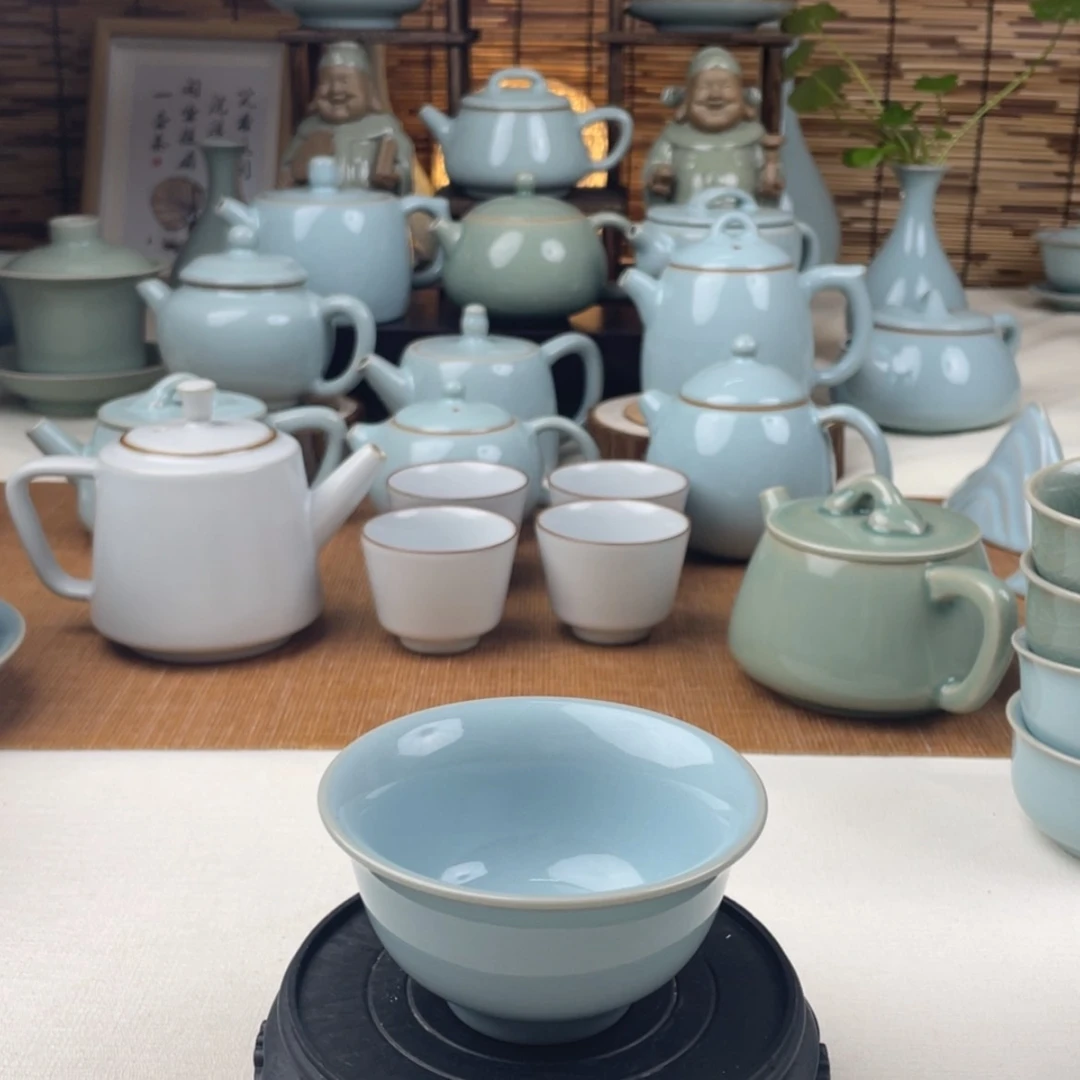 【闪购商品】汝瓷支钉压手杯福利无盒