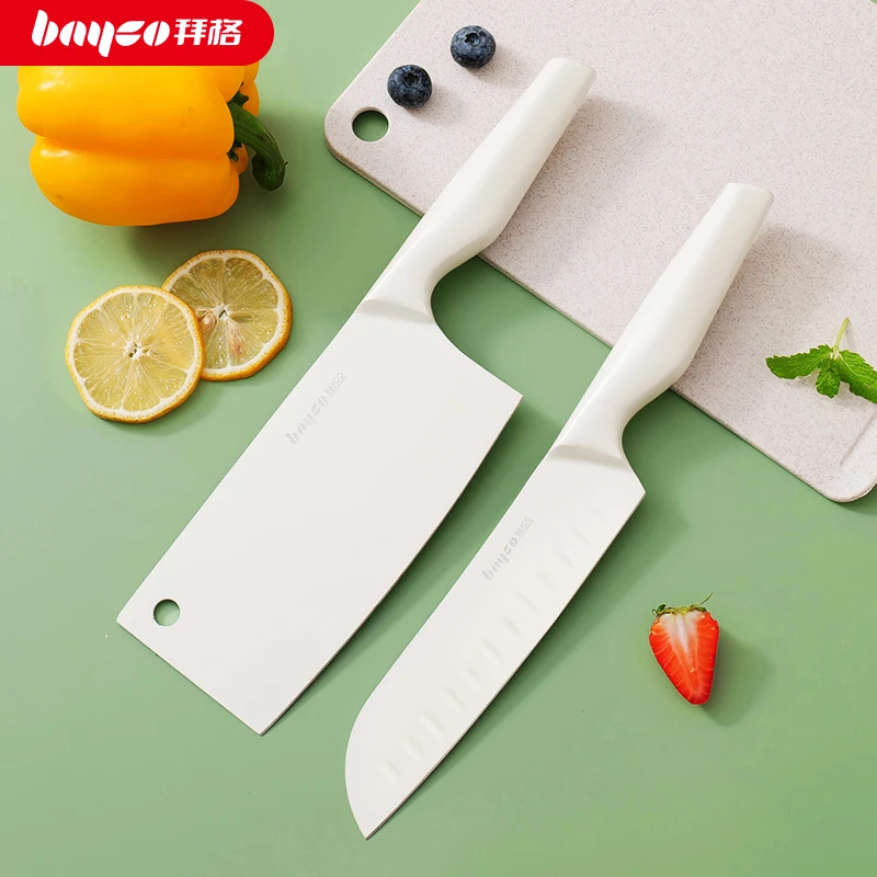 拜格菜刀家用切片刀厨房切肉砍骨刀切菜刀具套装锋利宿舍女士厨师