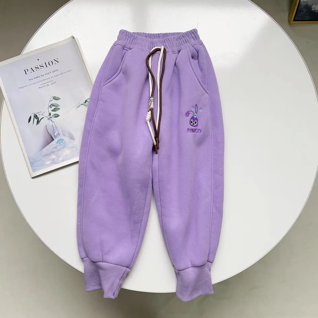 N6015儿童冬款季休闲星黛露收脚加绒休闲裤825