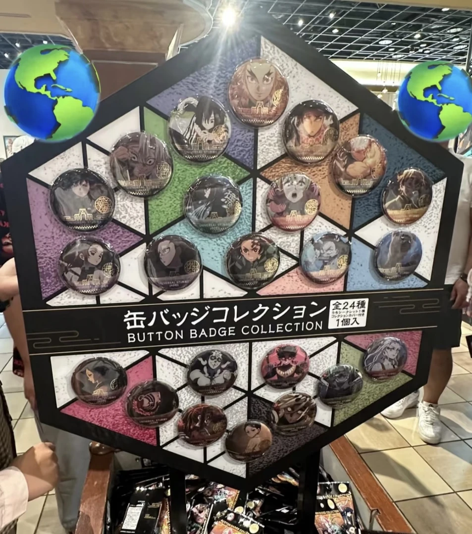 【鬼灭之刃】大阪环球限定usj吧唧三抽一 盲盒代拆