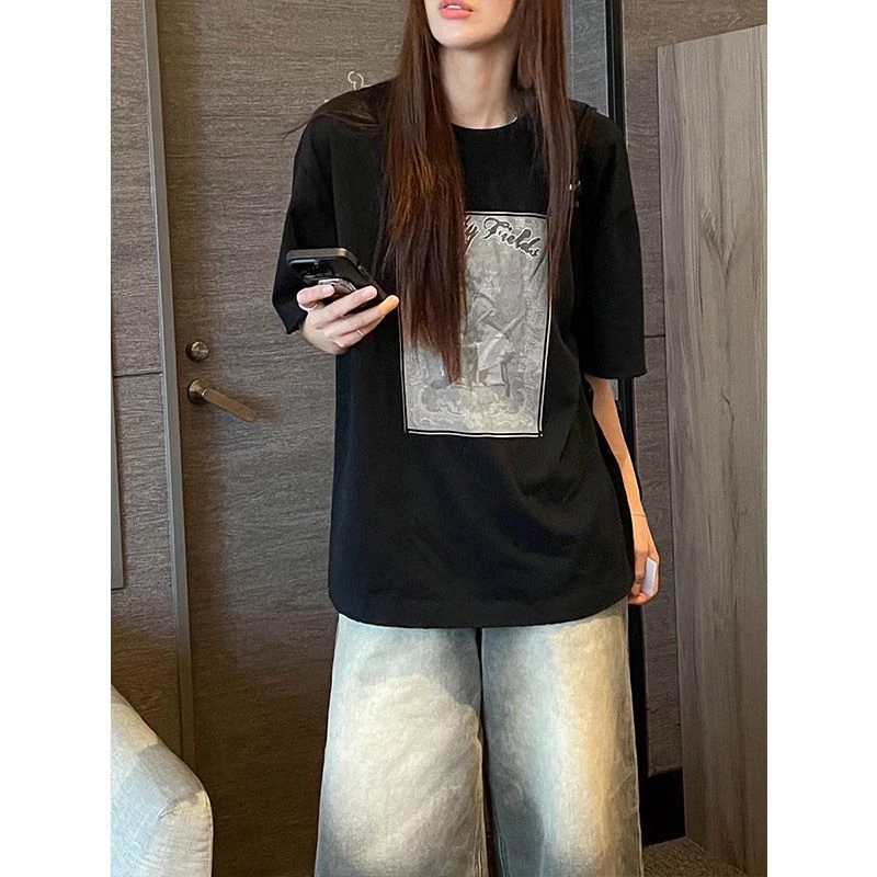 《韩韵》韩系气质设计感百搭时尚T恤 02631