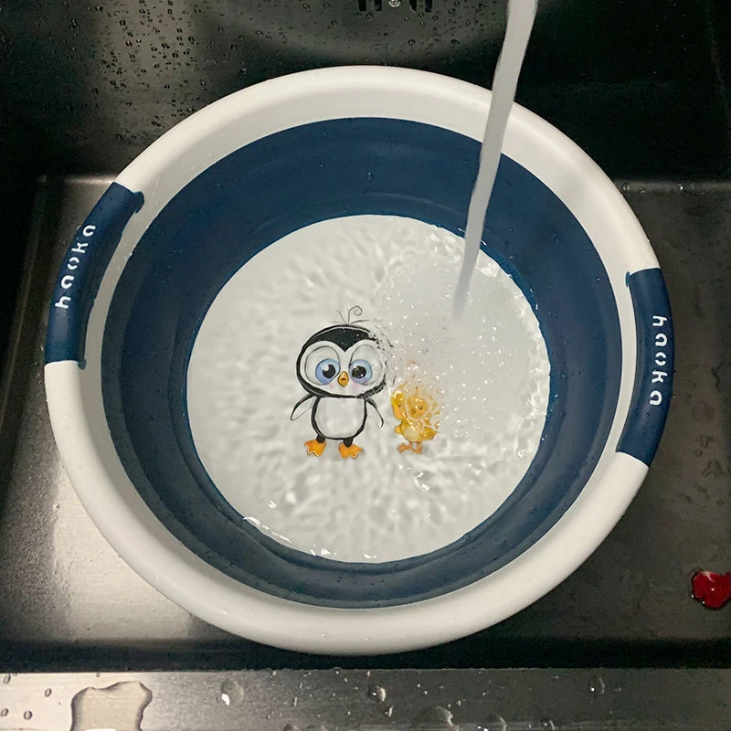 加厚耐用洗脸盆大中小号可折叠盆家用学生宿舍便携式洗脚塑料盆子