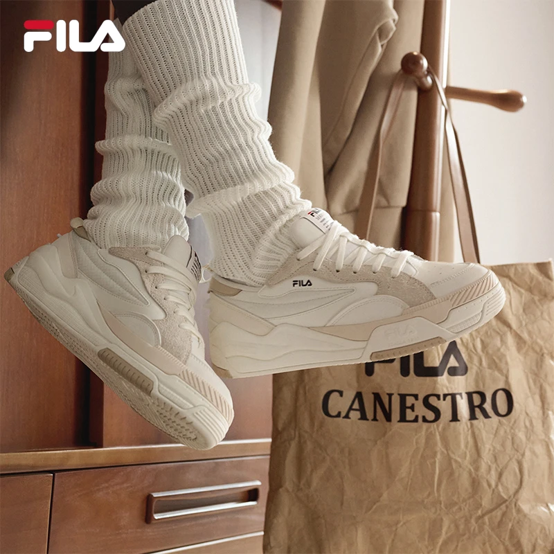 Fila/斐乐冬季情侣款【张艺兴同款流云鞋】厚底板鞋 F12W241603F