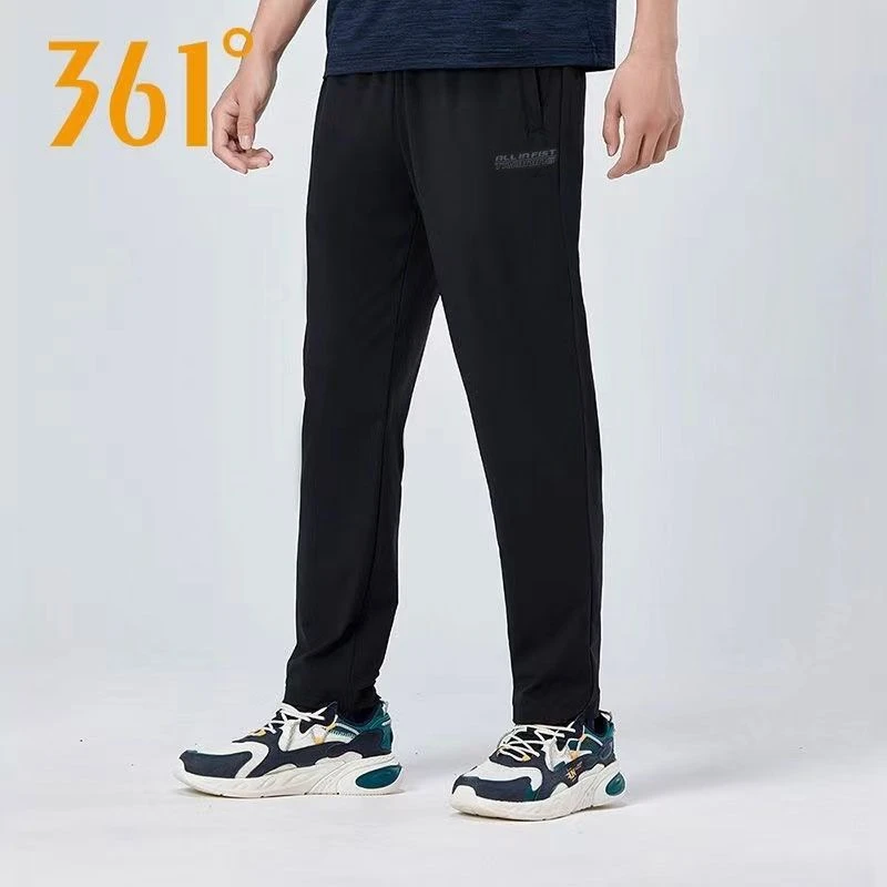 361°运动裤男2025秋季针织长裤裤子常规休闲裤简约百搭裤运动长裤
