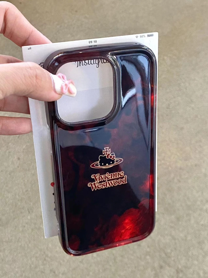 日韩晕染猫咪土星适用苹果15/14promax手机壳iPhone13软12ins11