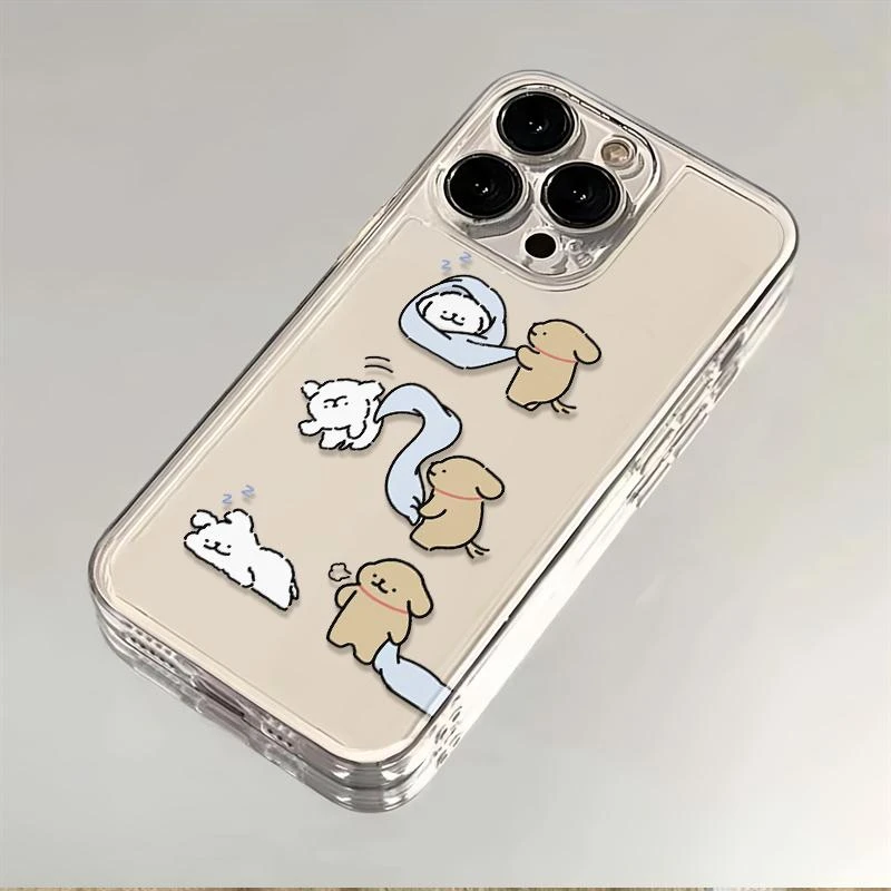 调皮线条小狗适用苹果小米oppovivo华为iPhone12/13/14/15