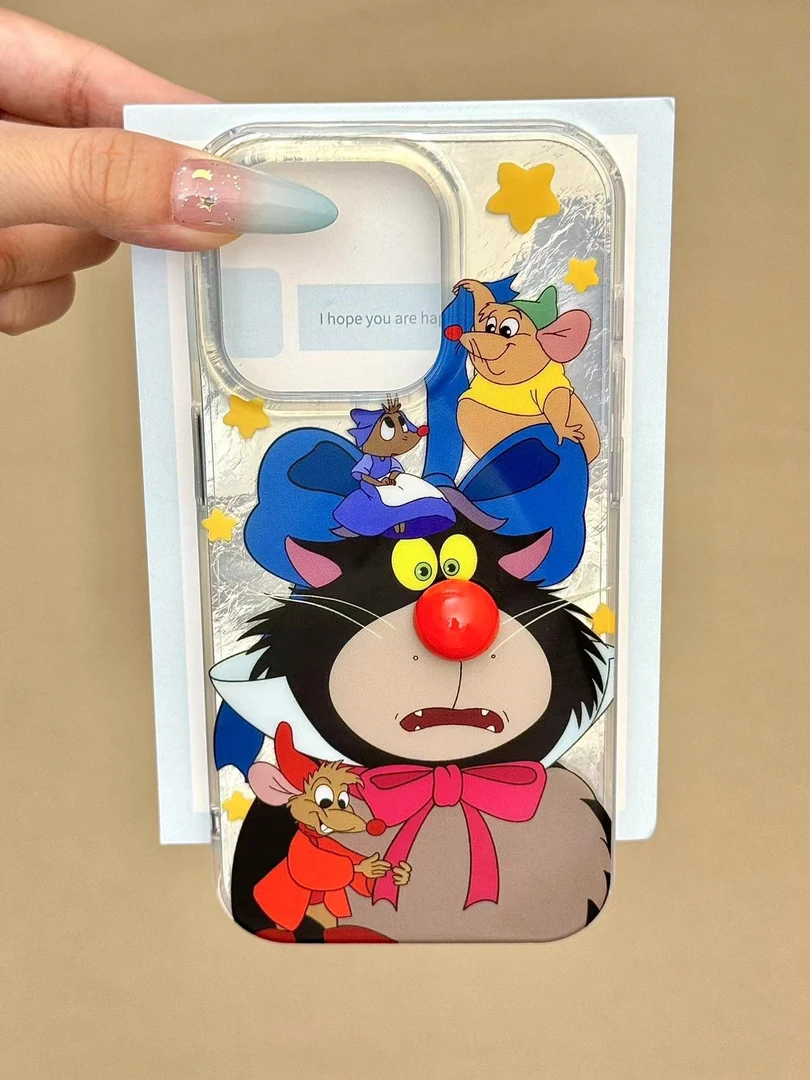 卡通红鼻子路西法适用苹果15/14promax手机壳iPhone13/12/11卡通