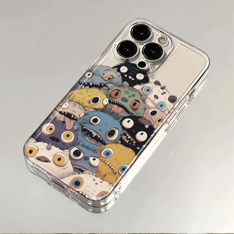 彩色小怪兽适用苹果小米oppovivo华为iPhone12/13/14/15手机壳78p