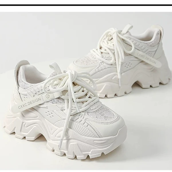 2023-320女鞋老爹鞋2024新款秋季爆款鞋子厚底百搭休闲运动鞋