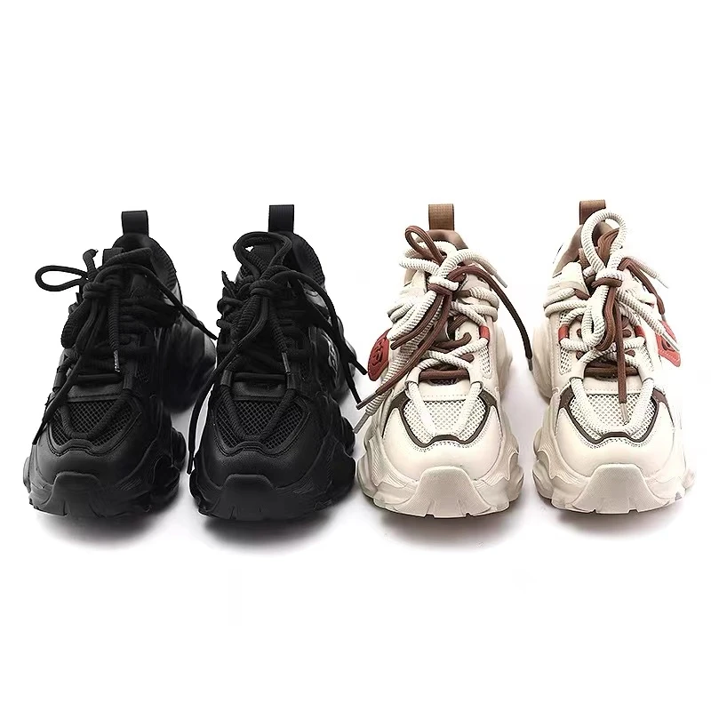 1-11欧洲站厚底老爹鞋女春秋季炸街显脚小新款爆款增高休闲运动鞋