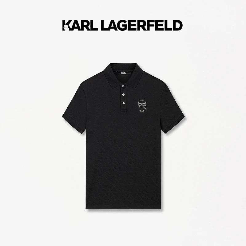 KARL LAGERFELD卡尔拉格斐24夏POLO衫老佛爷241N1763